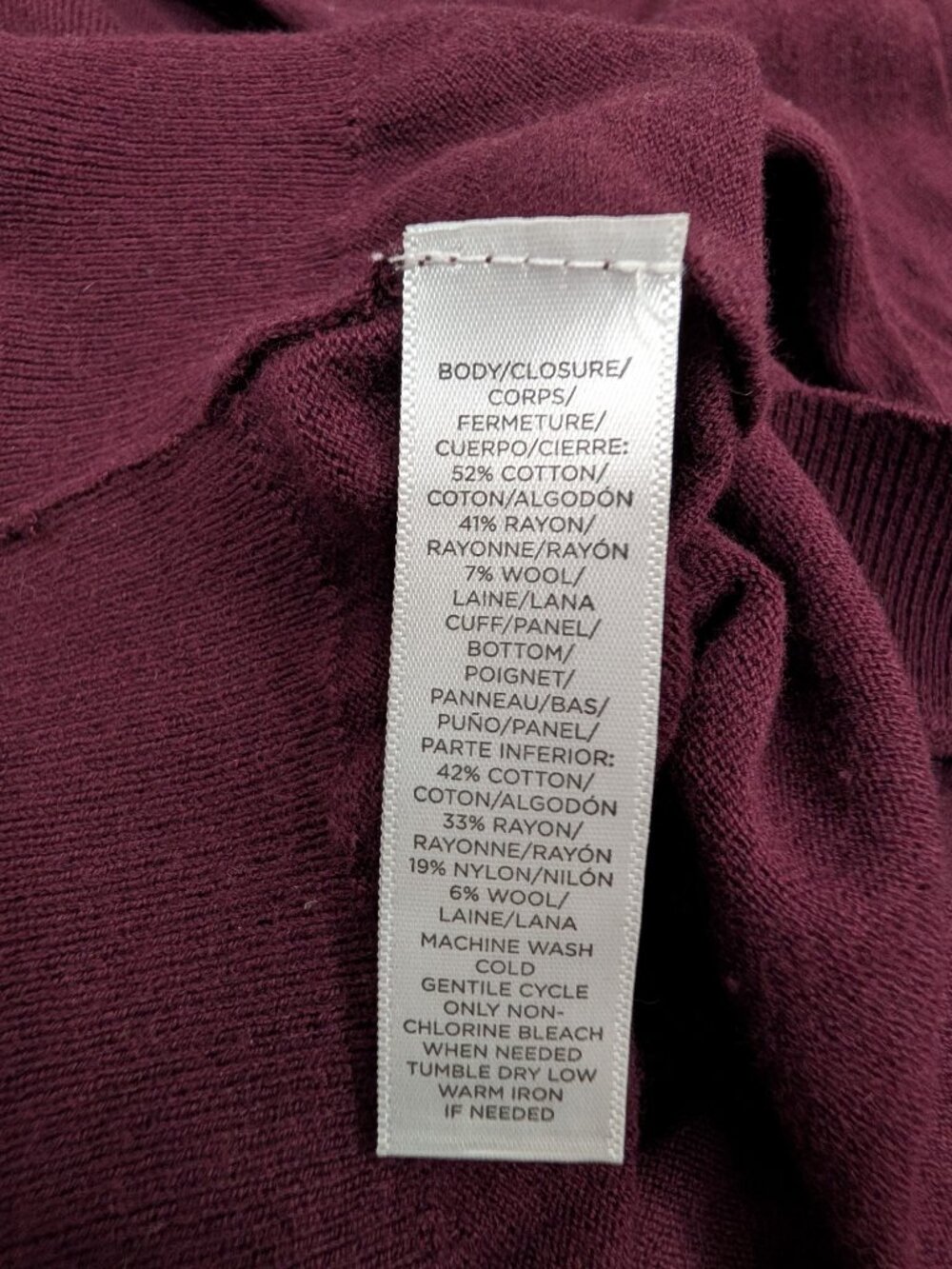 Romantic Dark Academia Preppy Twee Feminine Fall Burgundy Bow Knit Sweater, SP - Picture 12 of 13